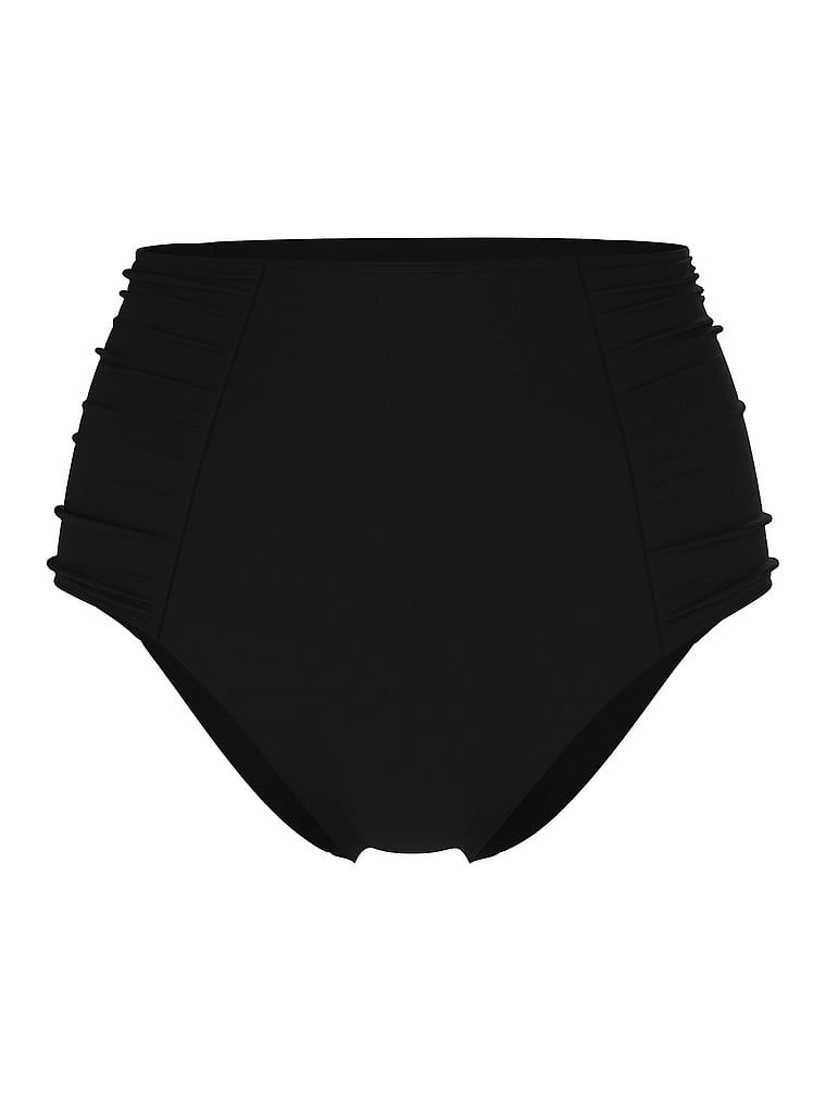 Slipul suprem de bikini cu talie înaltă. Produsul este negru și provine din colecția Victoria's Secret Swim.