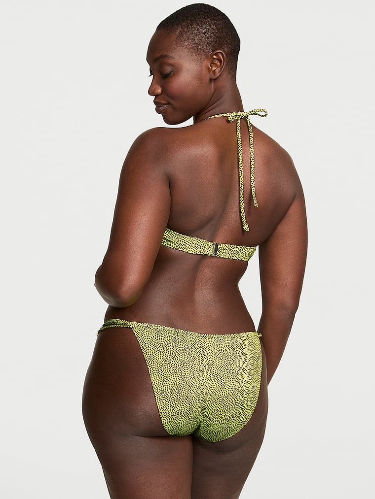 Victoria's Secret Swim Bikini cu șnur, cu ornamente metalice și barete VS Archives
