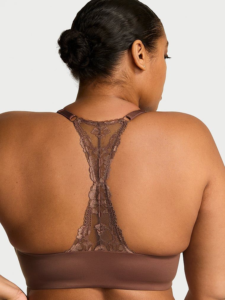 Body by Victoria Sutien Demi Racerback din dantelă, cu căptușeală subțire