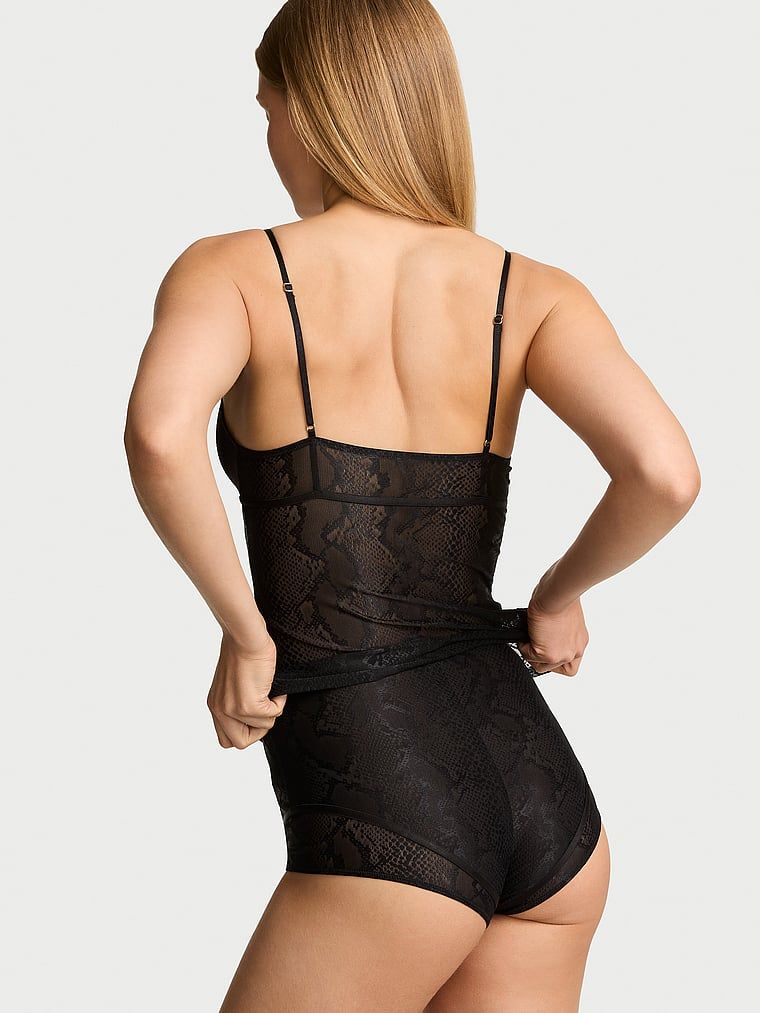 Set de dormit - Bluză și pantaloni scurți Viper. Produsul este negru și provine din colecția Very Sexy.