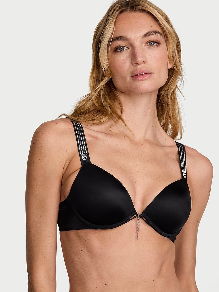 Very Sexy Sutien push-up cu bretele lucioase Ombre Shine Strap