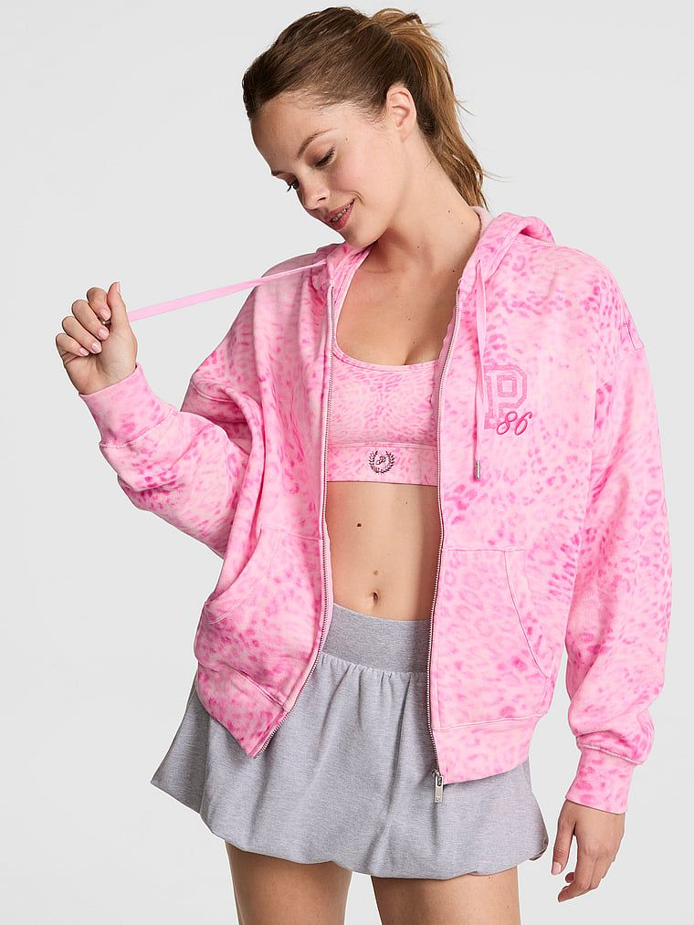 Hanorac cu glugă și fermoar Campus Fleece