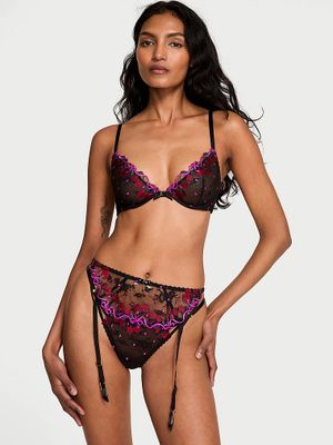 Very Sexy Portjartier cu broderie Cherry Pop