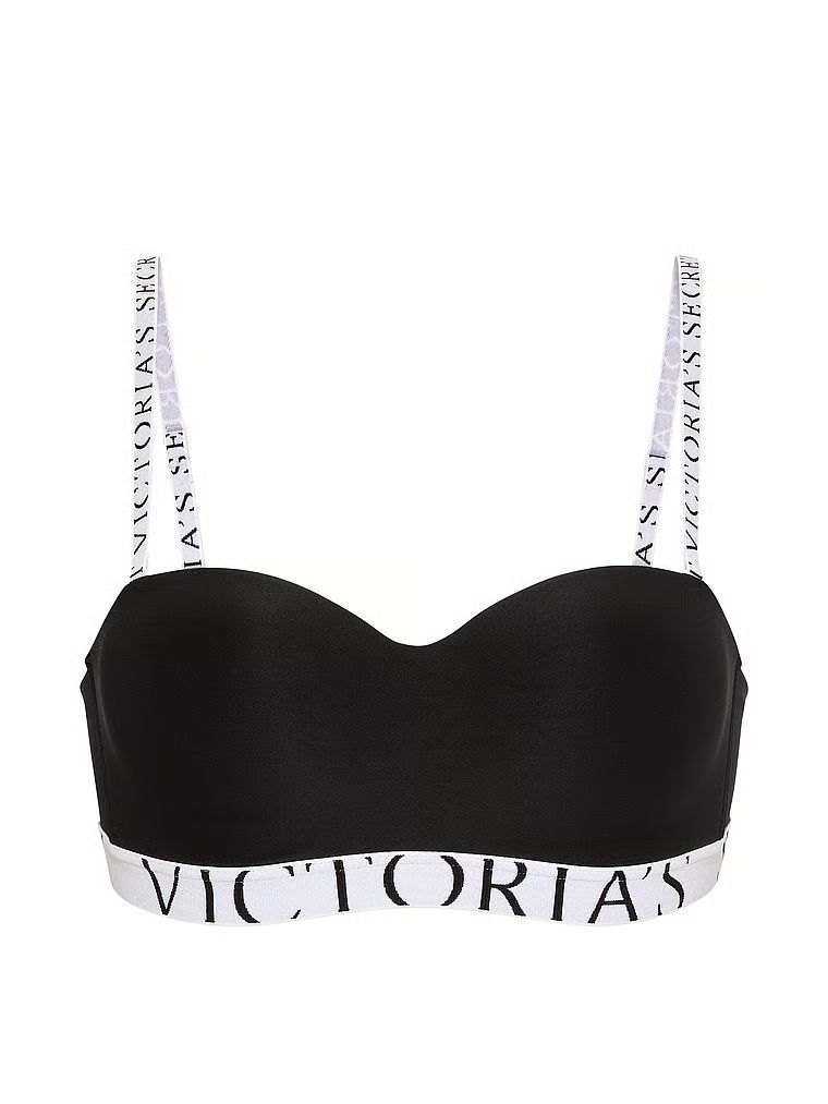 Sutien fără bretele ușor căptușit, CoolBra. Produsul este negru și provine din colecția de tricouri.