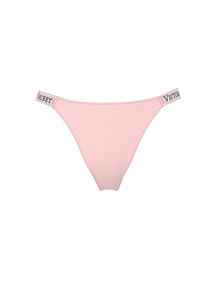 Chiloți brazilieni cu dungi braziliene Shine Strap. Produsul este roz și provine din colecția Very Sexy.