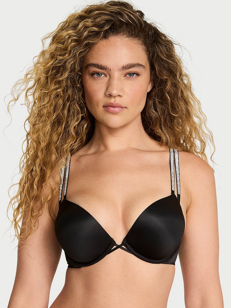 Very Sexy Sutien Push-Up Bombshell Add-2-Cups Double Shine Strap