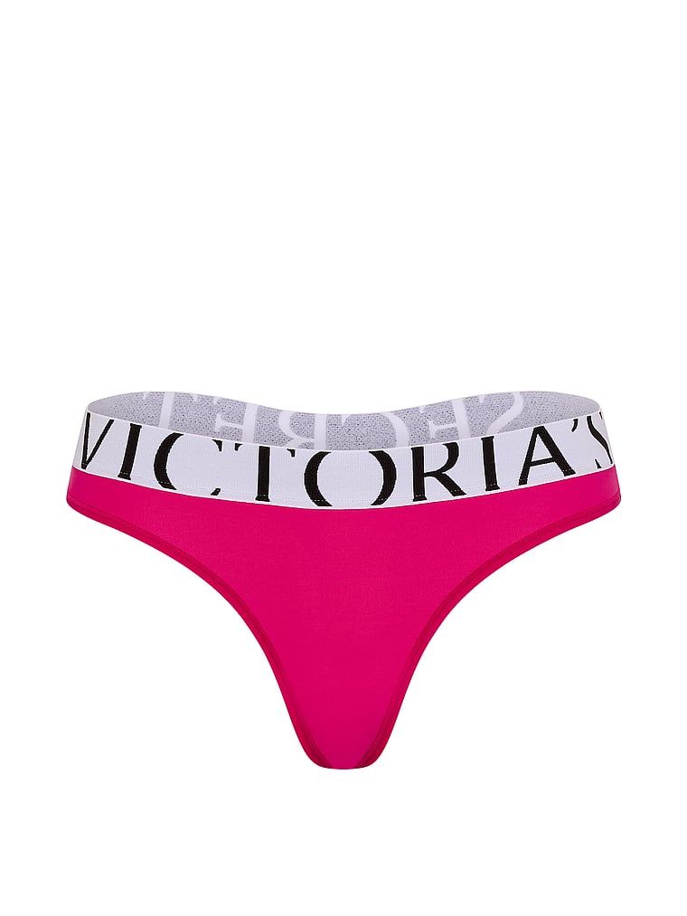 Tanga cu logo-ul Cool. Produsul este roz și provine din colecția Victoria's Secret.