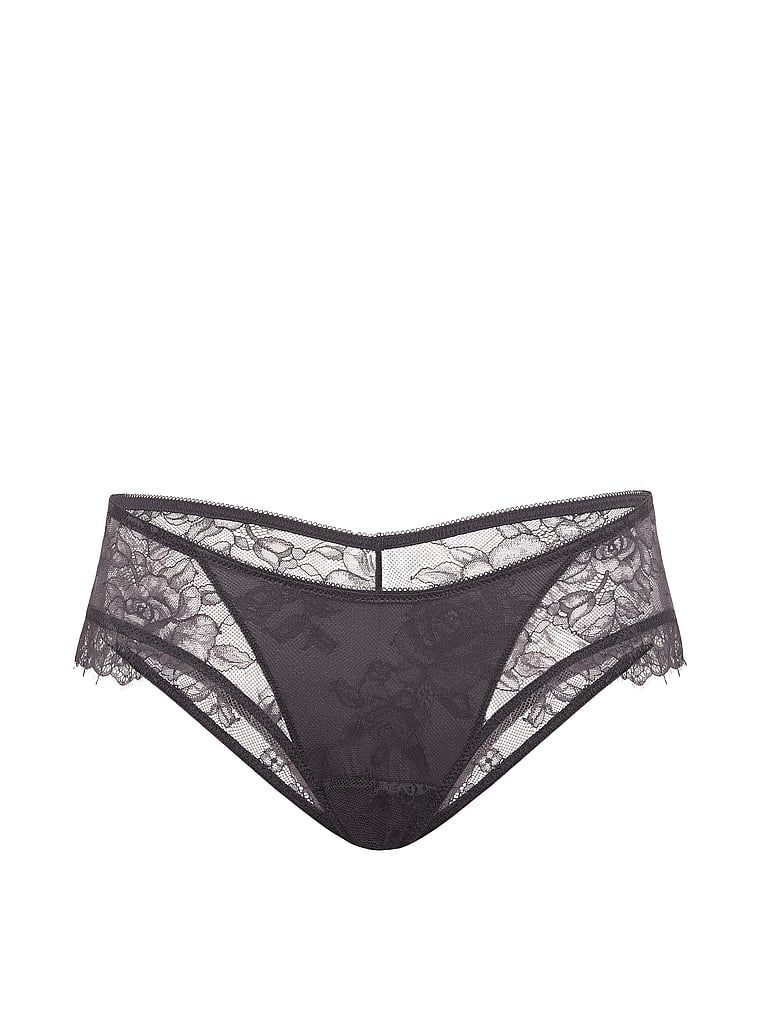 Peste chiloți Cheeky din dantelă. Produsul este de culoare gri și provine din colecția Very Sexy.