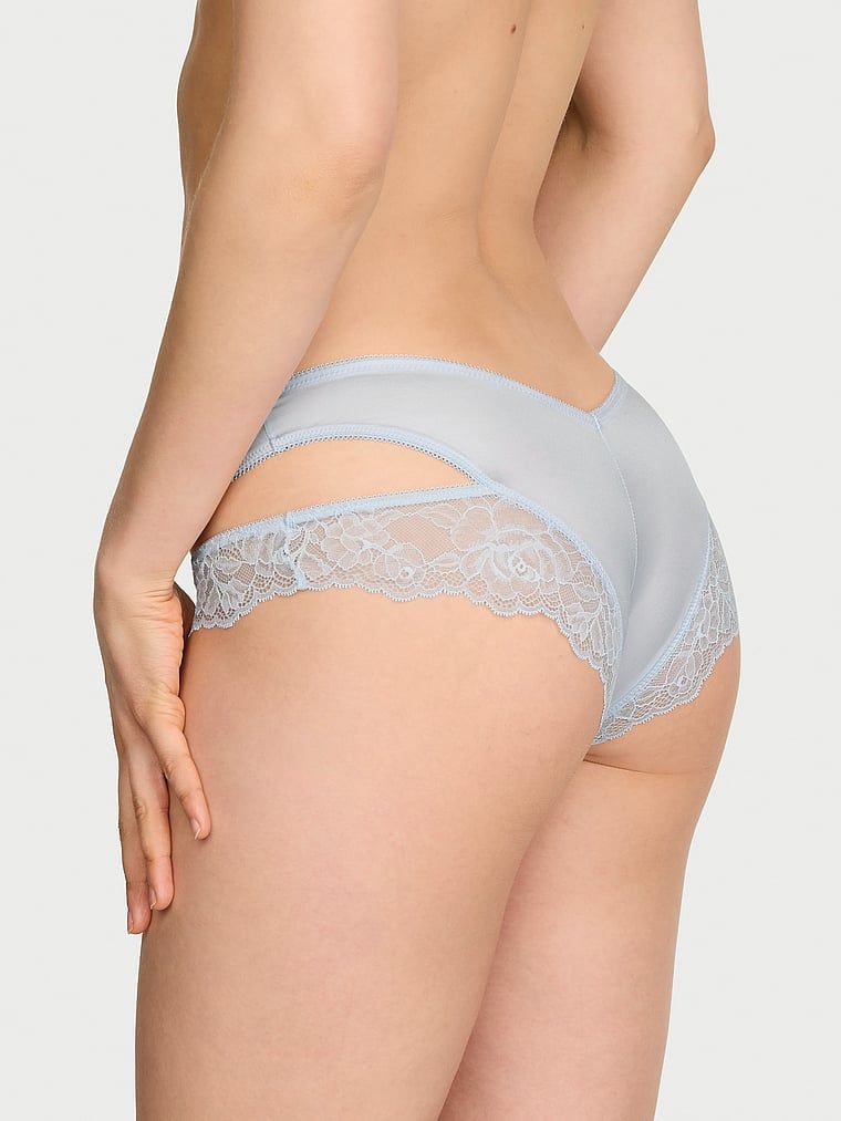 Chiloți din dantelă cu decupaje pe laterale Cut-Out Cheeky. Produsul este de culoare albastră și provine din colecția Very Sexy.