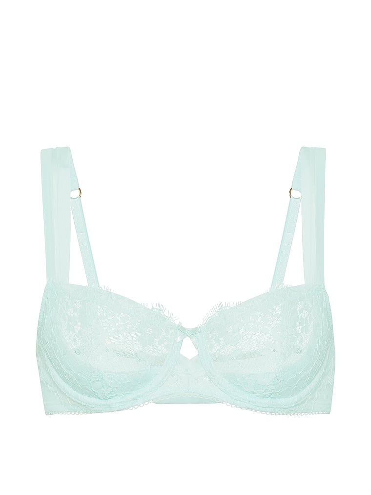 Wicked Mesh-Trim, sutien balconet fără căptușeală. Produsul este albastru și provine din colecția Dream Angels.