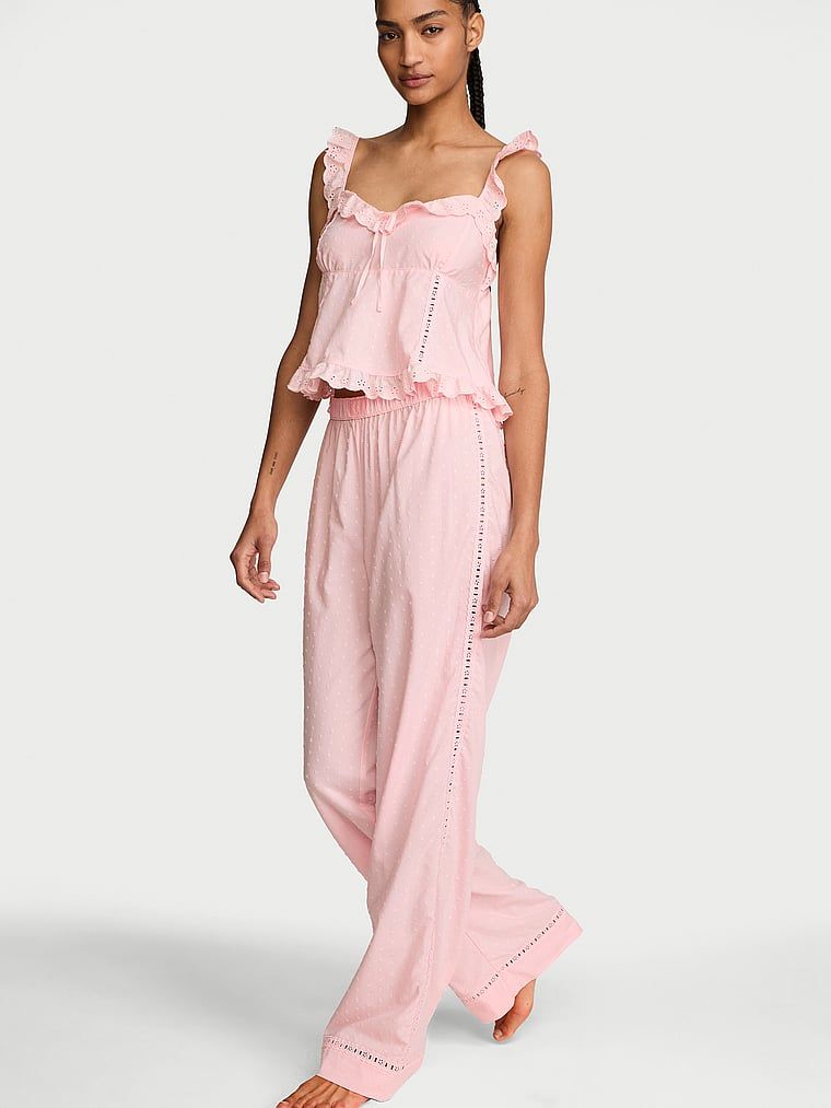 Victoria's Secret Set pijama lungă cu maiou Cotton Dream