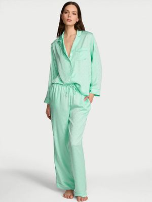 Victoria's Secret Set pijama lungă Signature din satin