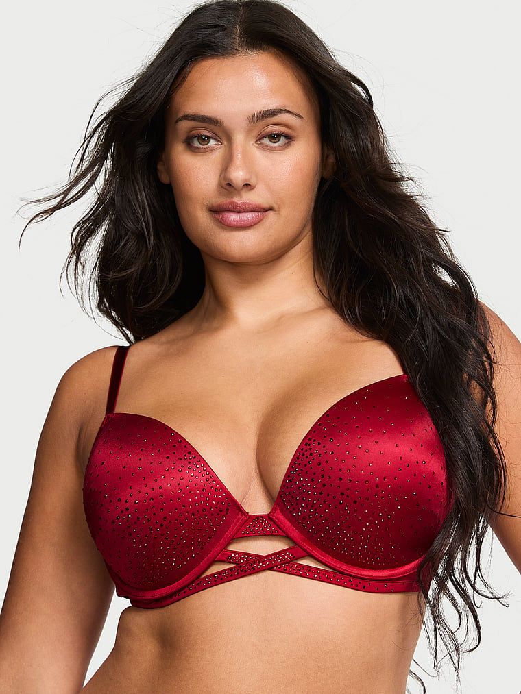 Very Sexy Sutien Push-Up Sparkle Crystal Shine Cradle