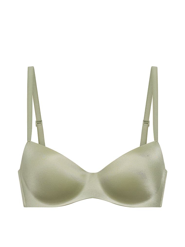 Sutien ușor căptușit, cu balconet FlexFactor. Produsul este de culoare verde și provine din colecția Body by Victoria.