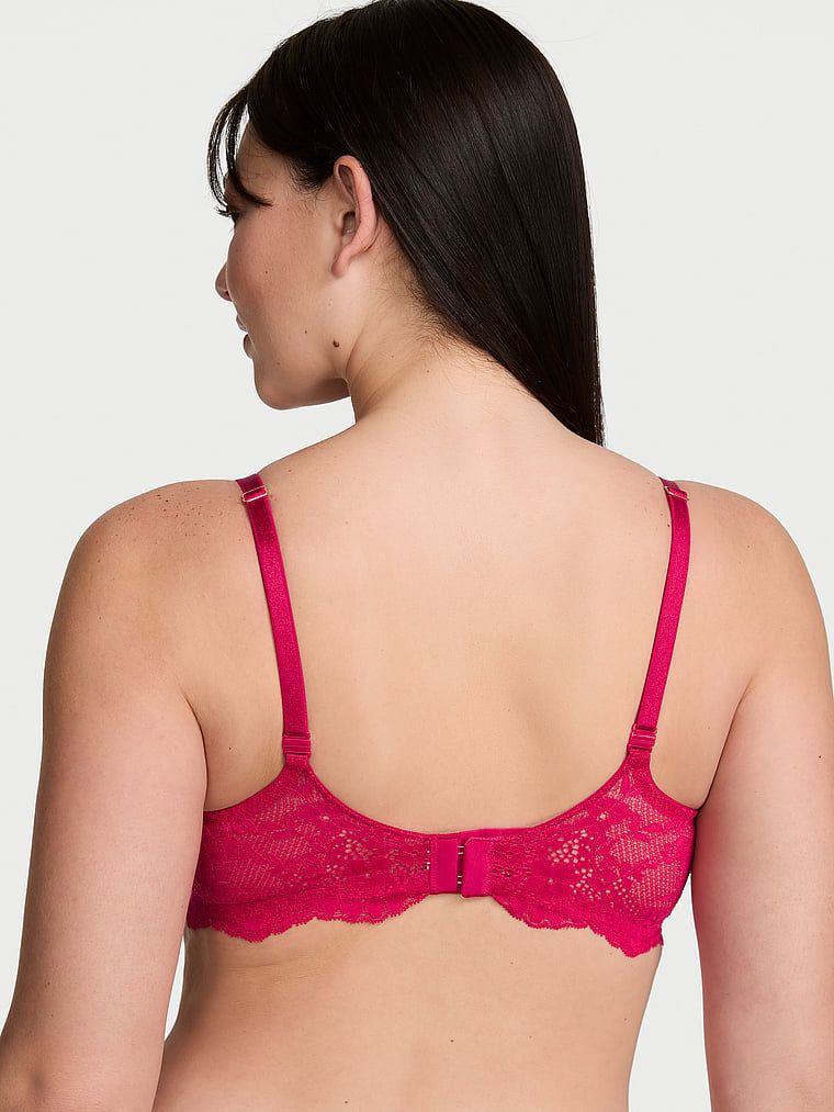 Sutien din dantelă ușor căptușit, Classic Demi. Produsul este roz și provine din colecția Dream Angels.
