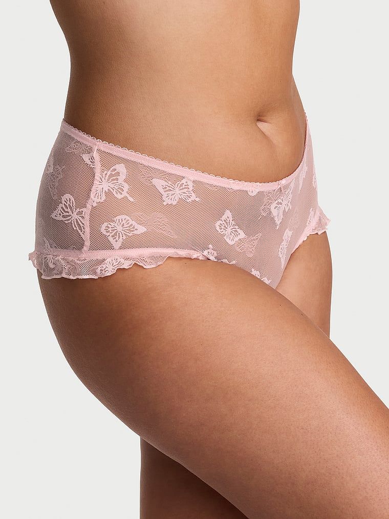 Lacie Chiloți Cheeky din plasă cu fluturi și volane