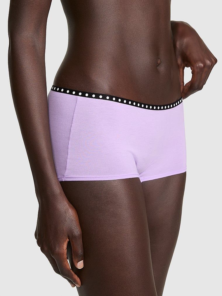 Chilot boyshort din bumbac cu logo
