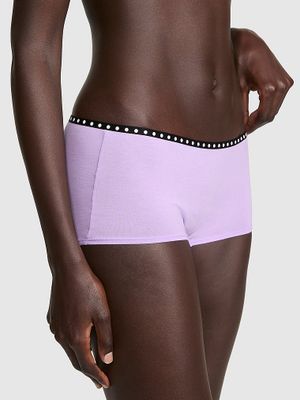 Chilot boyshort din bumbac cu logo