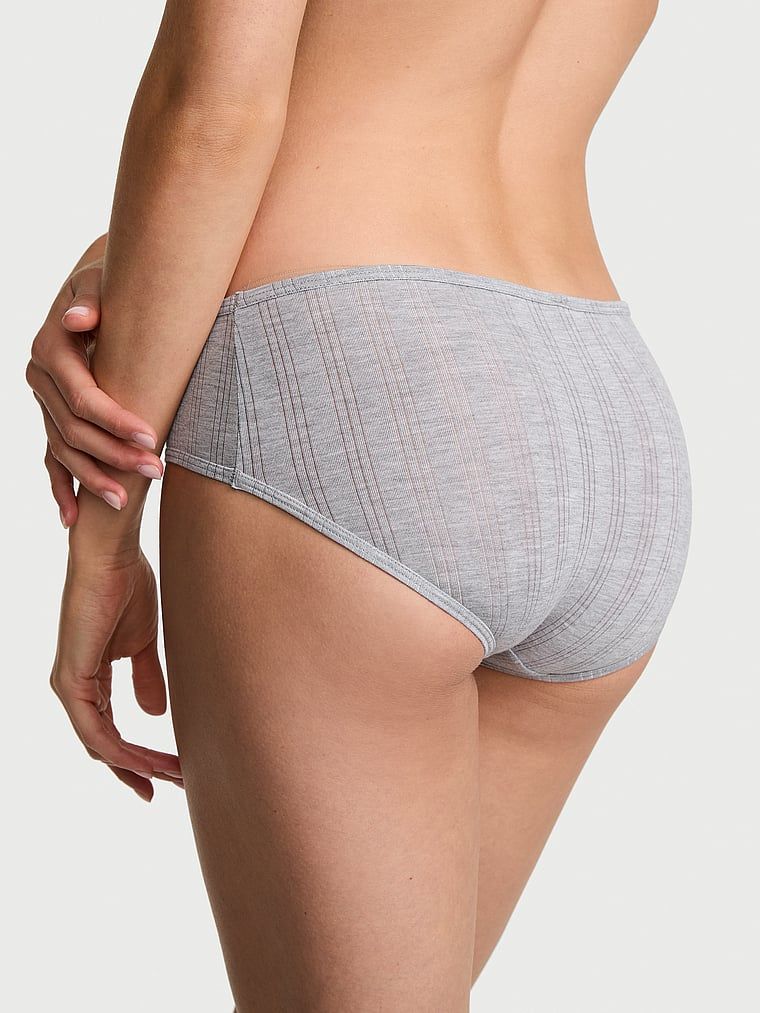 Chiloți modali ultra-fine hiphugger. Produsul este de culoare gri și provine din colecția Victoria's Secret.