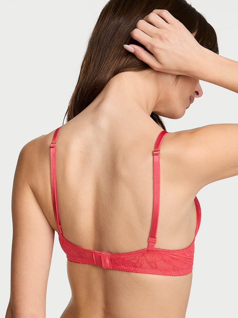 Sutien măritor push-up 2 mărimi Bombshell Rose Lace. Produsul este roz și provine din colecția Very Sexy.