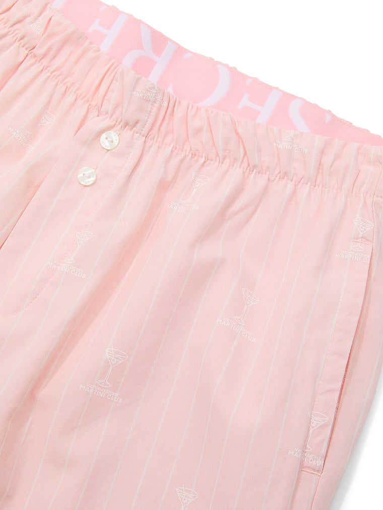 Pantaloni de pijama Heritage din bumbac Mix & Match. Produsul are o culoare cu model și provine din colecția Victoria's Secret.