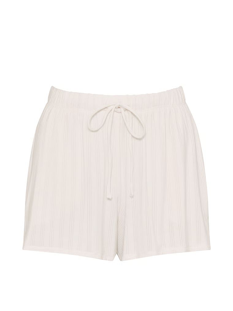 Pantaloni scurți modali SoSoft Ultra-Fine. Produsul este alb și provine din colecția Victoria's Secret.