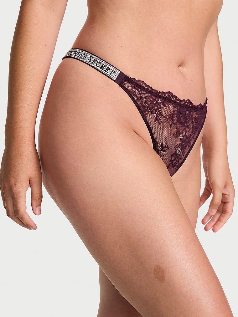 Very Sexy Chiloți Tanga din dantelă Shine Strap