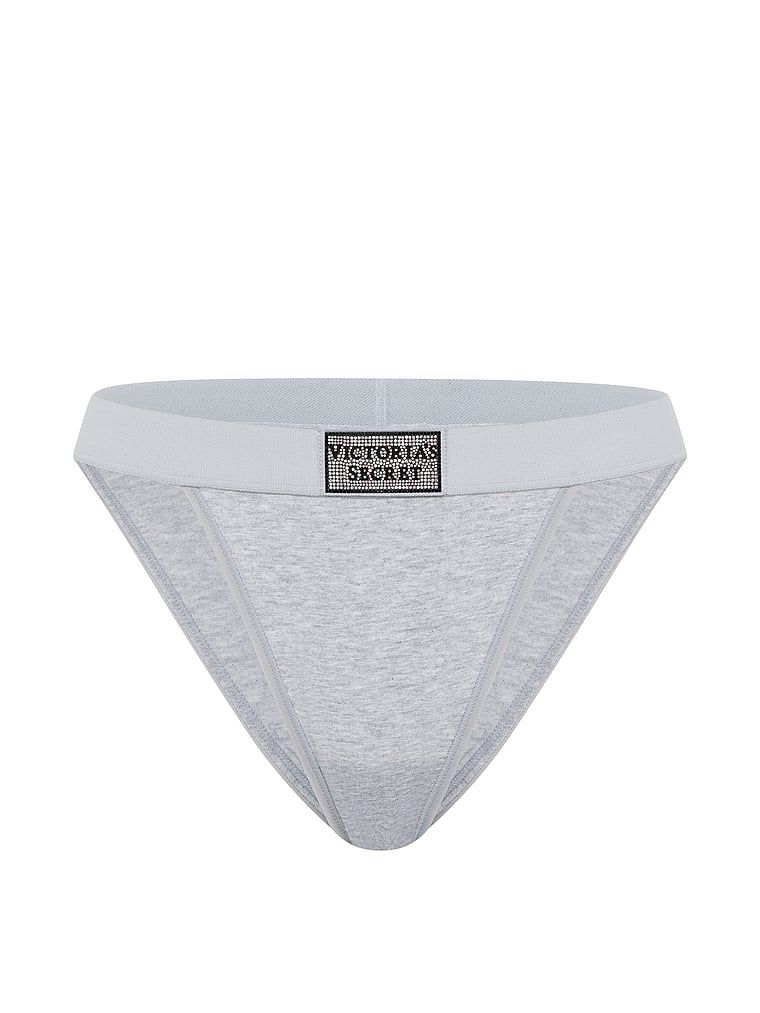 Chiloți din bumbac în stilul logo-ului Shine Patch din anii '90. Produsul este de culoare gri și provine din colecția Cotton.