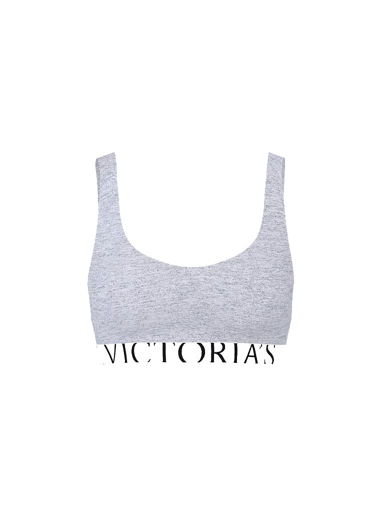 Logo Exploded bralet bralet. Produsul este de culoare gri și provine din colecția de tricouri.