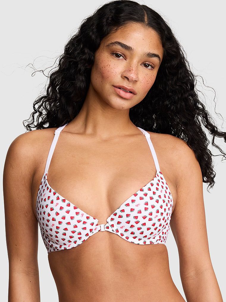 Sutien T-shirt Wear Everywhere ușor căptușit, cu acoperire completă, bretele decorative și închidere în față