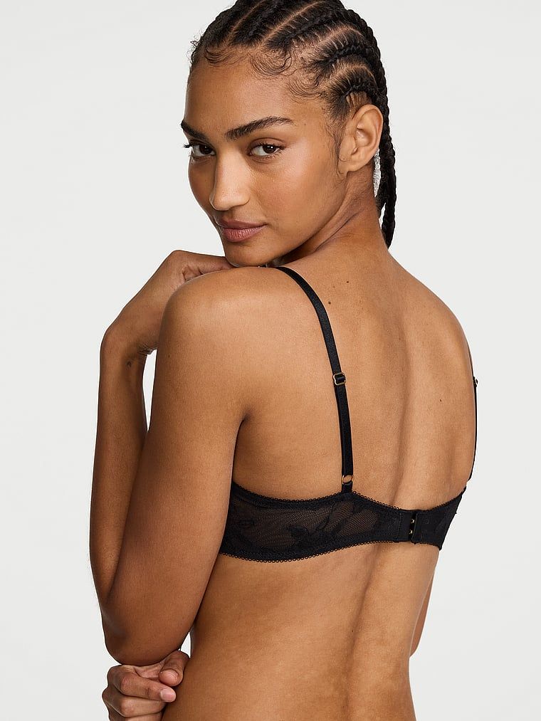 Sutien din dantelă ușor căptușit, Rose Plunge. Produsul este negru și provine din colecția Very Sexy.