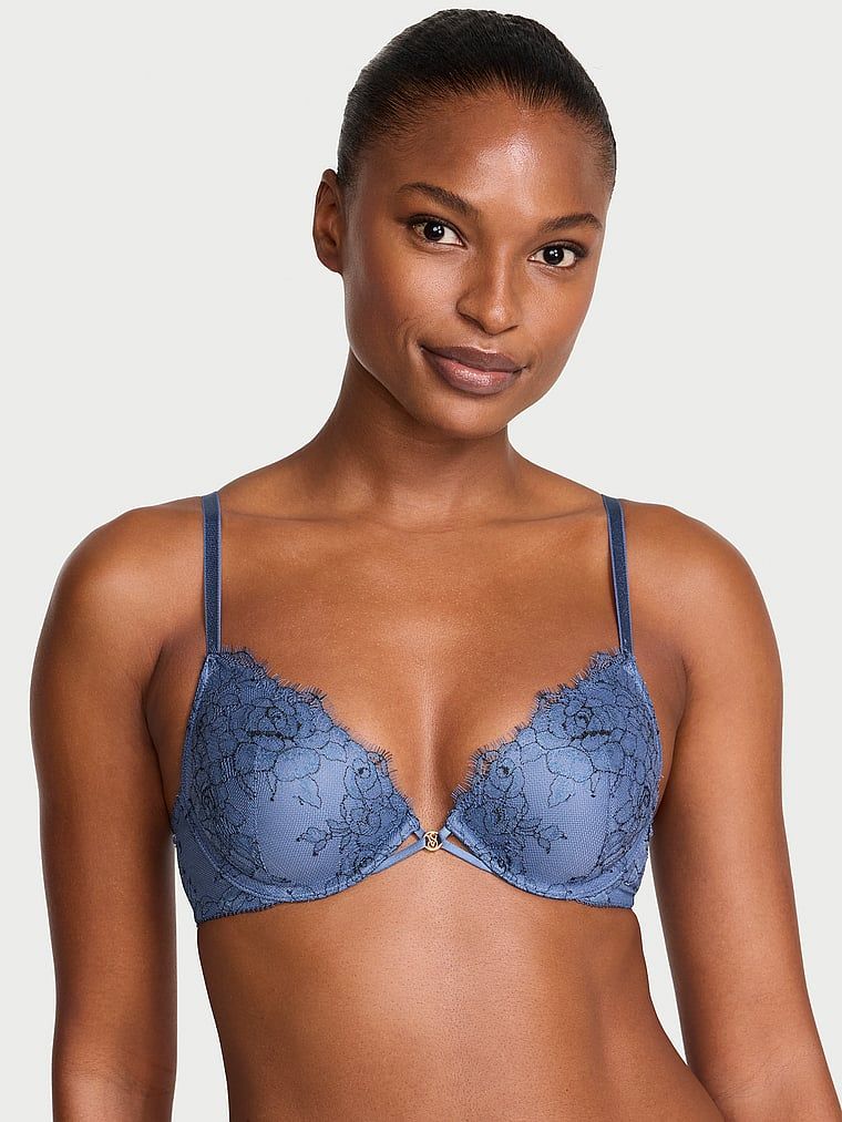 Sutien Demi din denim ușor căptușit. Produsul este multicolor și provine din colecția Very Sexy.