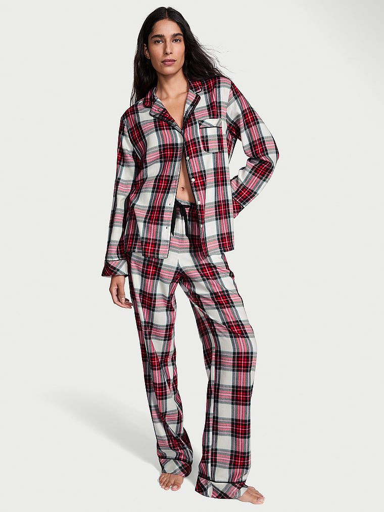 Victorias Secret Set pijama lungă din flanel