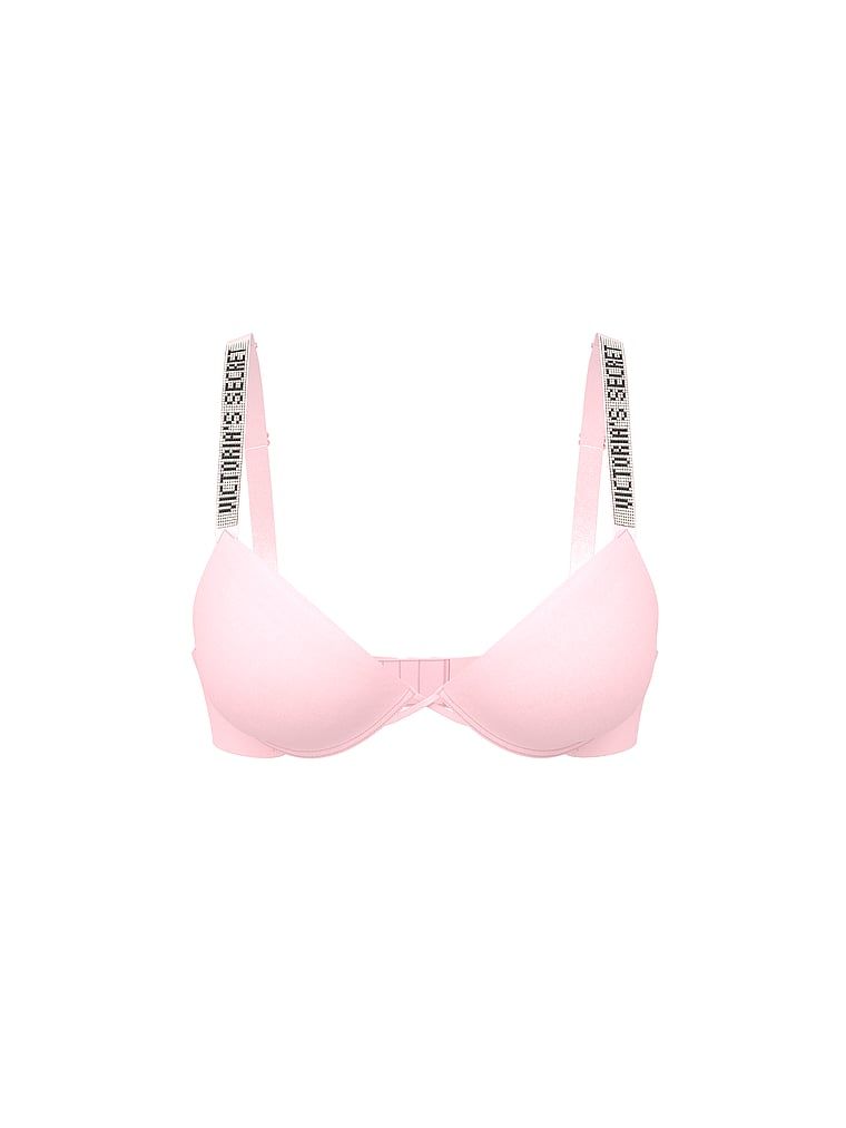 Sutien push-up care se mărește cu 2 mărimi Bombshell Shine Strap. Produsul este roz și provine din colecția Very Sexy.