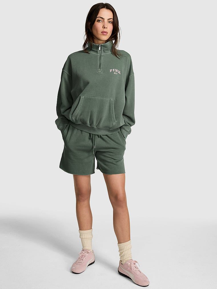Hanorac Ivy Fleece cu fermoar sfert