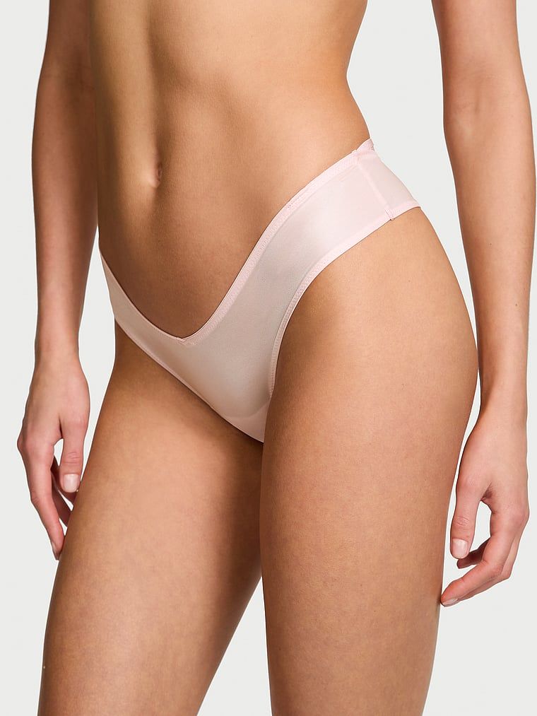 Chiloți cu bretele la spate și picioare înalte Strappy-Back Cheeky. Produsul este roz și provine din colecția Very Sexy.