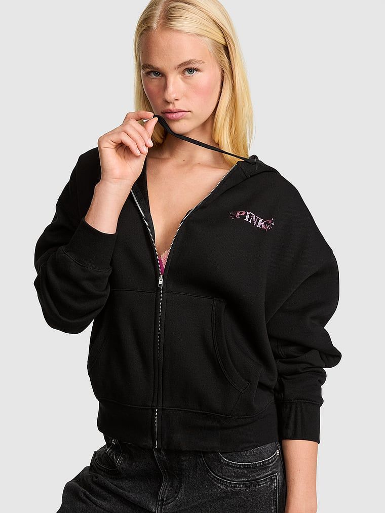 Hanorac cu glugă și fermoar Campus Fleece