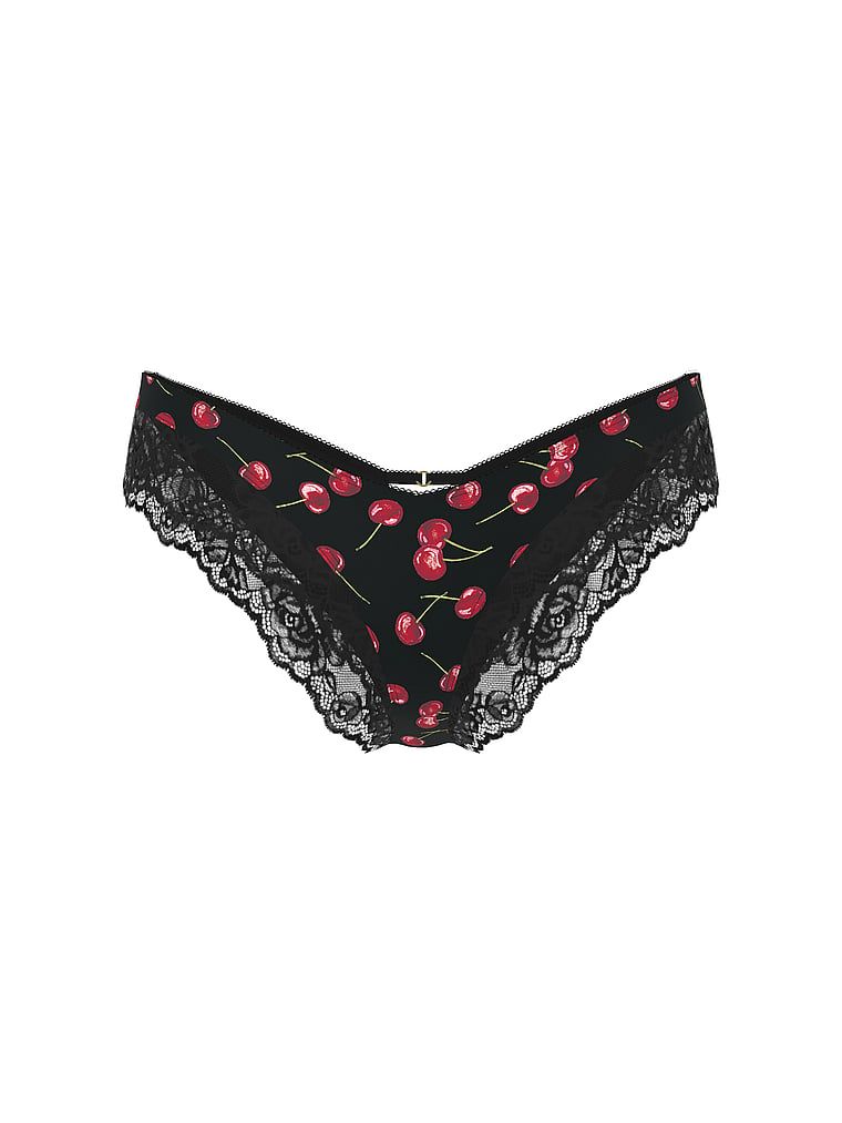 Chiloți din dantelă cu dantelă pe margini și picioare înalte Lace-Trim Cheeky. Produsul este modelat și provine din colecția Very Sexy.