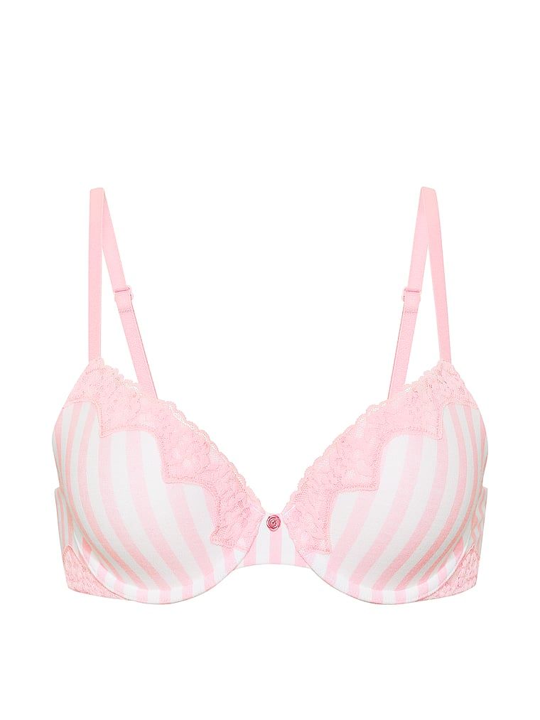 Sutien de bumbac push-up Perfect Shape. Produsul este modelat și provine din colecția de tricouri.