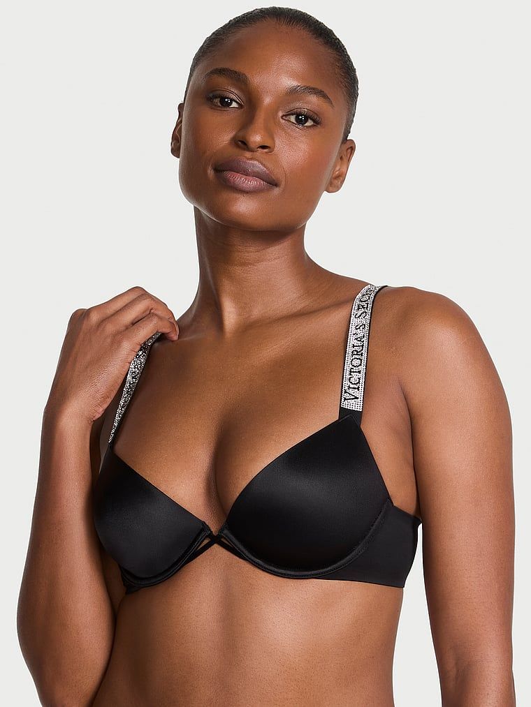 Very Sexy Sutien Demi Shine Strap cu căptușeală subțire
