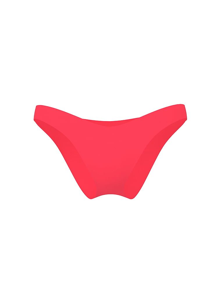 Slip esențial brazilian de bikini. Produsul este roz și provine din colecția Victoria's Secret Swim.
