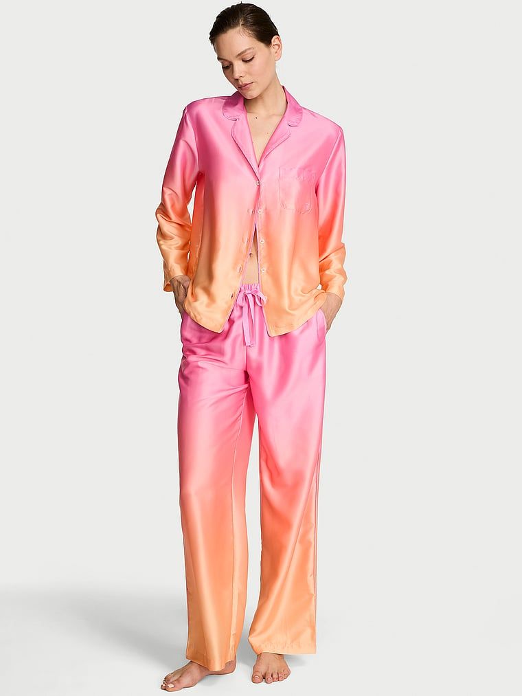 Victoria's Secret Set pijamale lungi din satin