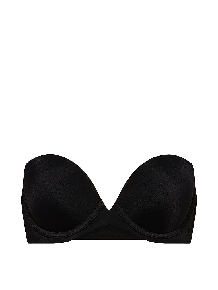 Sutien push-up fără bretele. Produsul este negru și provine din colecția Invisible by Victoria's Secret.