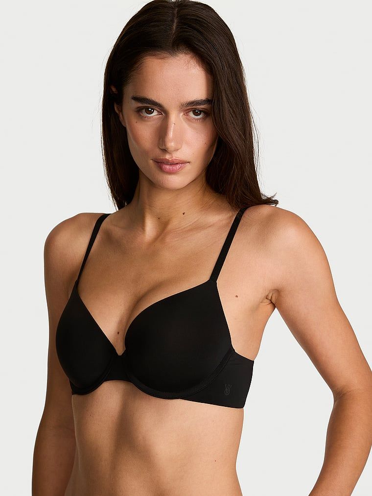 Sutien push-up Perfect Shape Smooth. Produsul este negru și provine din colecția de tricouri.