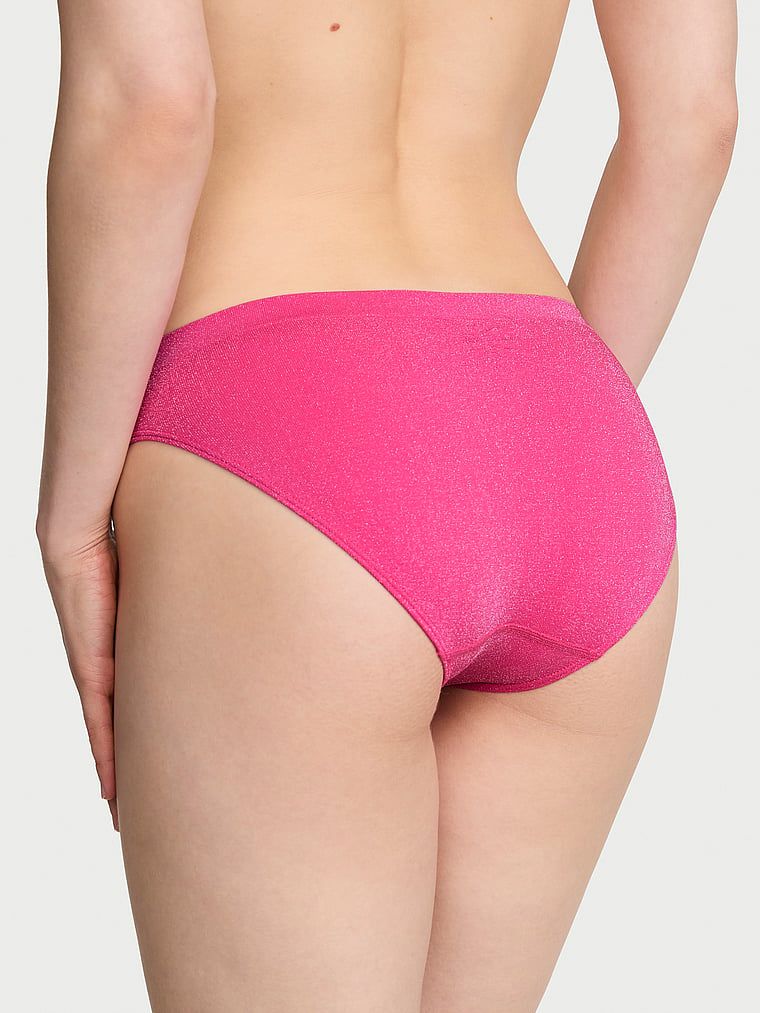 Chiloți Shiny Shimmer Bikini. Produsul este roz și provine din colecția Seamless (Seamless Collection).