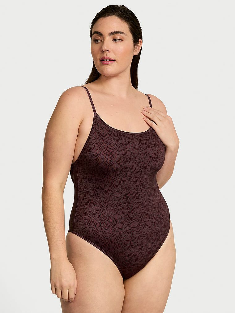 Victorias Secret Swim Costum de baie One-Piece Cheeky cu ornamente metalice și barete VS Archives