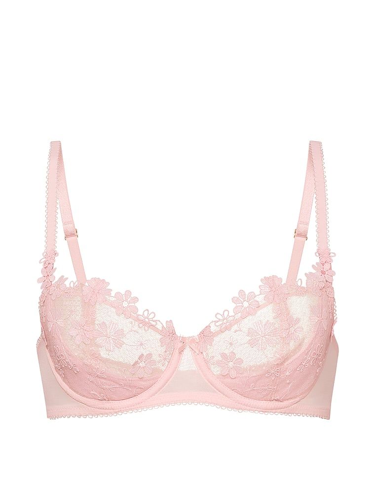 Sutien Wicked Blossom fără căptușeală. Produsul este modelat și provine din colecția Dream Angels.