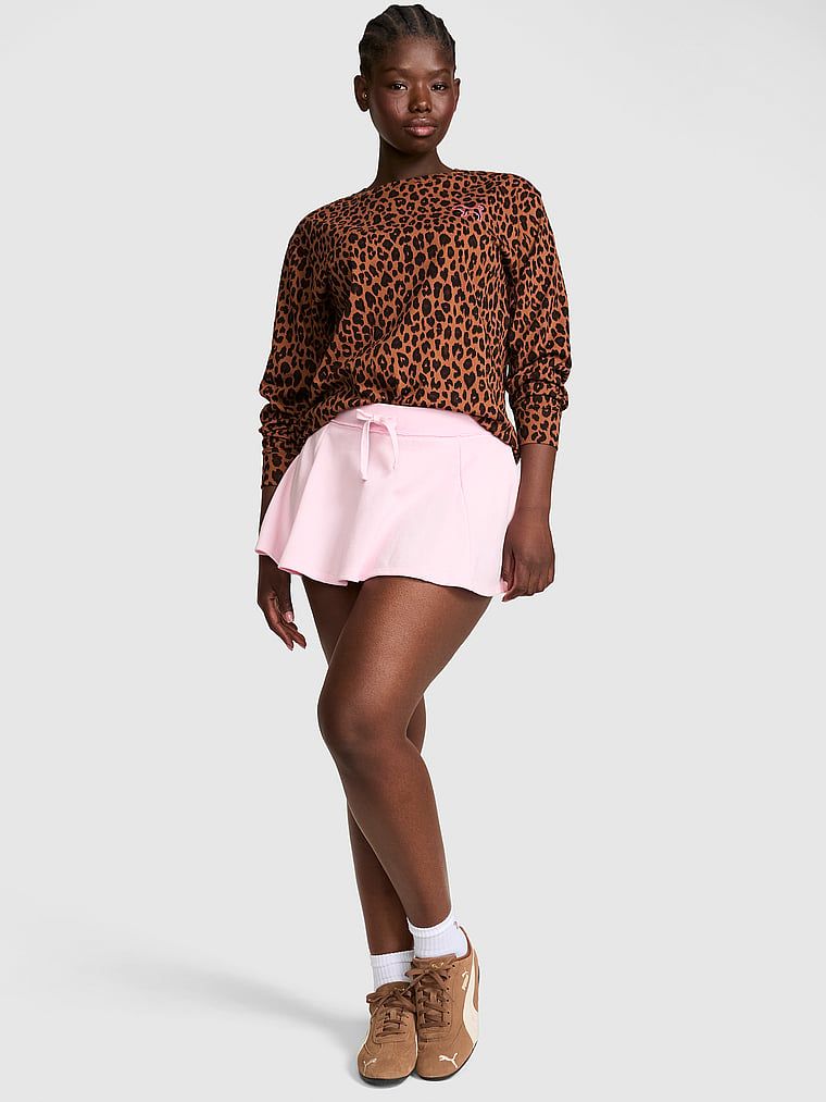 PINK Tricou Campus Cotton cu mânecă lungă