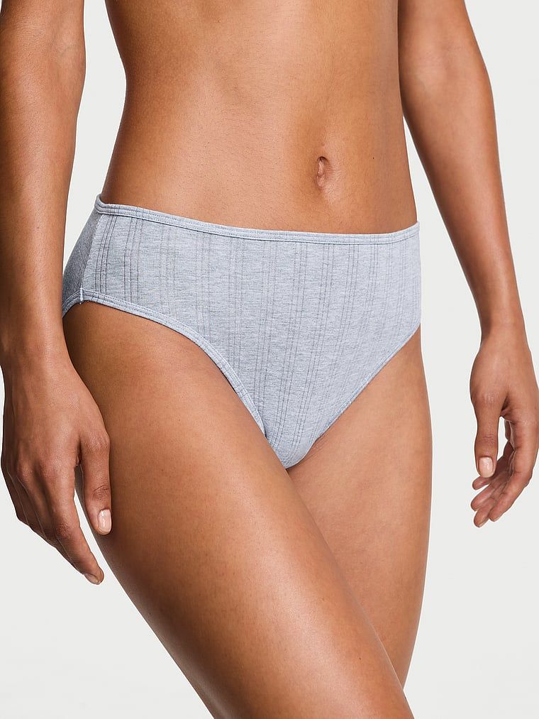 Chiloți modali cu picioare înalte, Ultra-Fine Brief. Produsul este de culoare gri și provine din colecția Victoria's Secret.