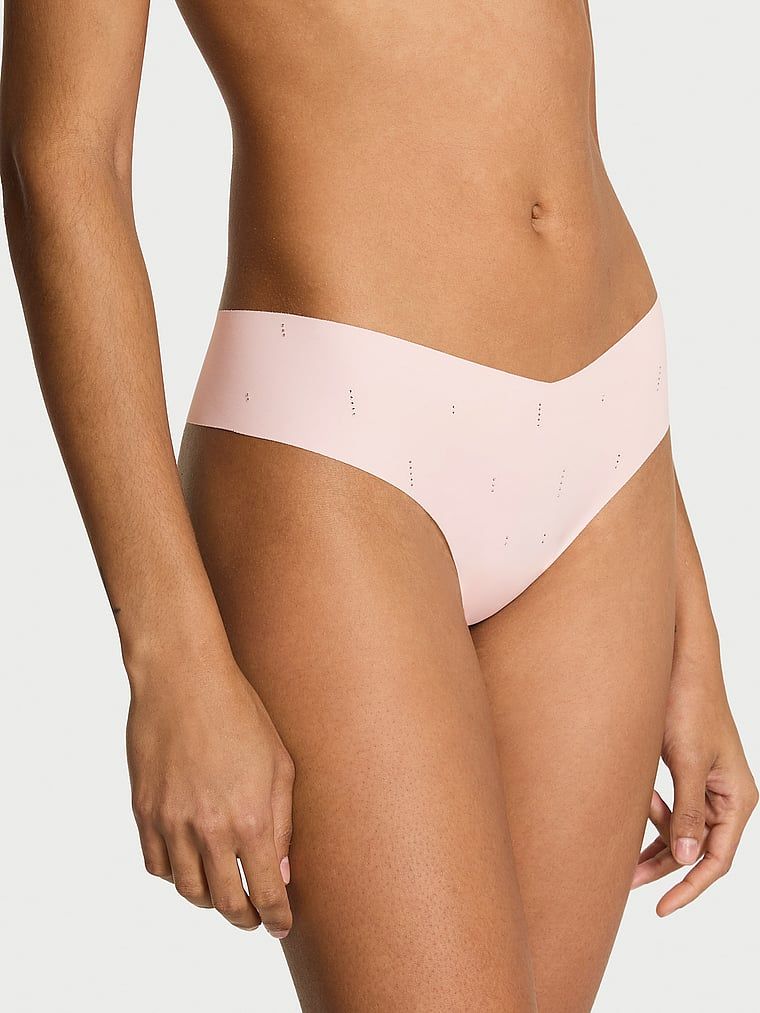 Tanga fără cusături No-Show Sparkle. Produsul este de culoare roz și provine din colecția No-Show.